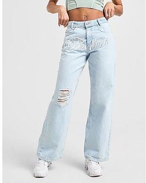 Hoodrich Front Script Jeans - Black