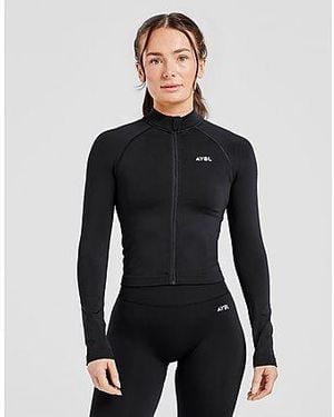 AYBL Adapt Seamless Full Zip Top - Black