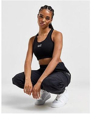 EA7 Logo Sports Bra - Black