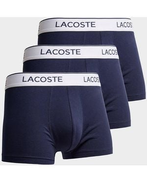 Lacoste Mens Set da 3 Boxer - Blu