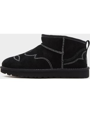 UGG Bottes Classic Ultra Mini Western Femme - Noir