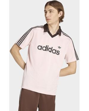 adidas Mens Maglia Archive Collar Engineered - Neutro