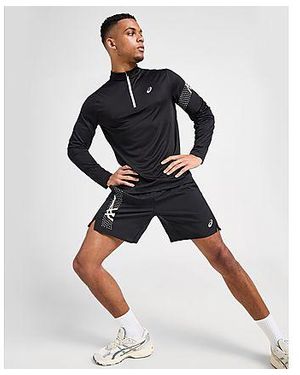 Asics Icon Long Sleeve 1/2 Zip Top - Black
