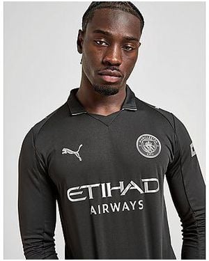 PUMA Manchester City Fc 2025/26 Long Sleeve Away Shirt - Black