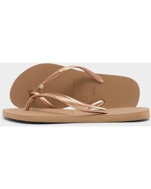 Havaianas Tongs Swarovski Crystal Slim Femme - Noir