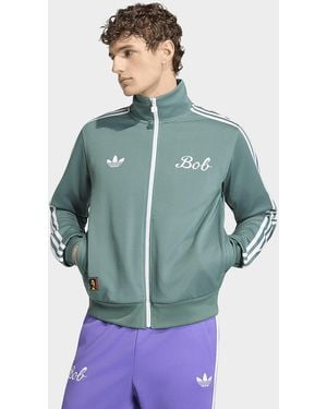 adidas Mens Track Top Bob Marley Originals - Blu
