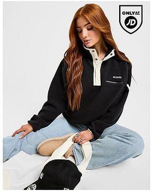 Columbia Haut Molletonné Oversize Helvetia - Noir