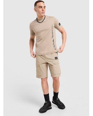 EA7 T-Shirt Badge Vertical - Neutre