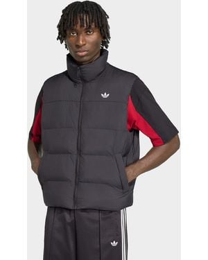 adidas Mens Gilet Stand Collar Regen - Blu