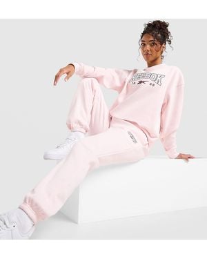 Reebok Womens College Cuffed Joggers - Rosa