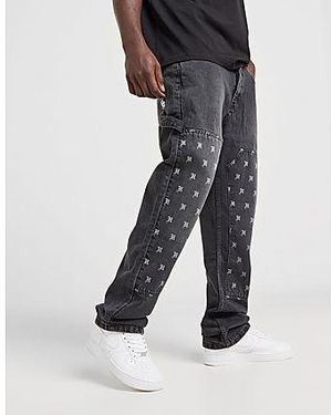 Hoodrich Majesty All Over Print Carpenter Jeans - Black