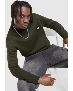 Fred Perry Sweat Badge Crew - Vert