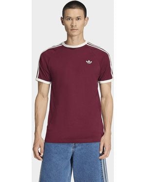adidas Mens T-shirt 3-stripes - Viola