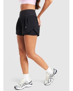Asics Short 2-En-1 Road - Noir
