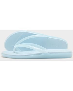 Crocs™ Womens Miami Round Jelly Flip Flops Women's - Blu