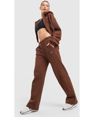 Nike Womens Studio Fleece Joggers - Marrone