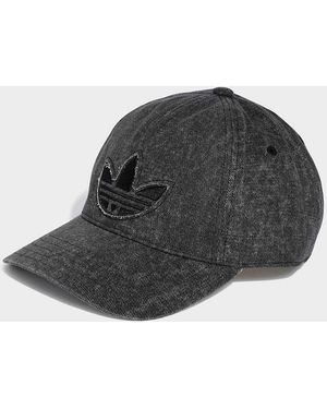 adidas Cappellino In Denim Lavato - Nero