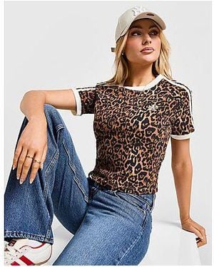 ★ADIDAS ORIGINALS★ Leopard Print Trefoil Boyfriend T-Shirt adidas Originals Leopard Print Trefoil Boyfriend T-shirt in