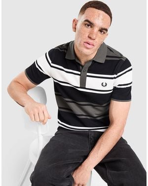 Fred Perry Polo Stripe - Noir