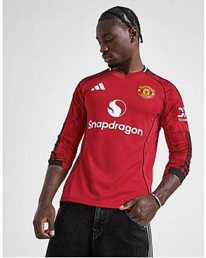 adidas Maillot manches longues domicile Manchester United FC 25/26 - Rouge