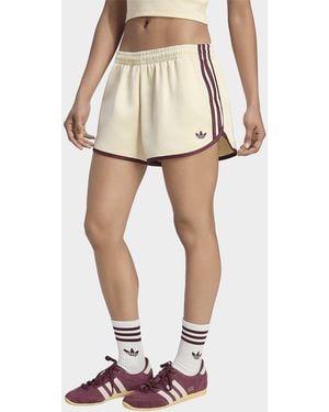 adidas Womens Short Sprinter Satin 3s - Bianco