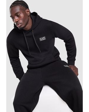 EA7 Sweat À Capuche Refined - Bleu