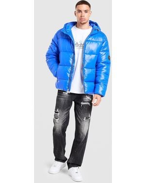SUPPLY + DEMAND Mens Giubbotto Shiner Padded - Blu