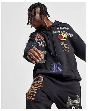 True Religion Patch Hoodie - Black