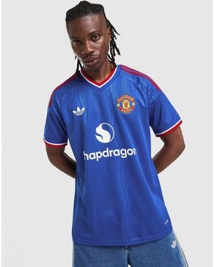adidas Originals Mens Manchester United FC 2026/27 Away Shirt - Blu