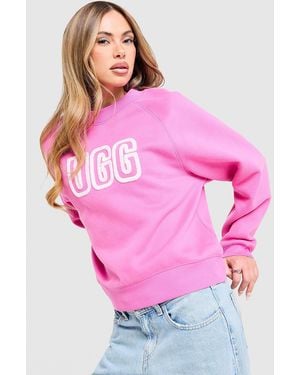 UGG Sweatshirt Cosy Logo Crew - Rose