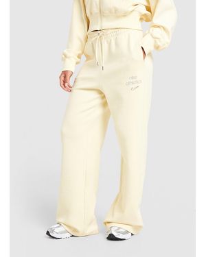 Nike Pantaloni della tuta Wide Leg Phoenix Fleece Graphic Swoosh - Neutro