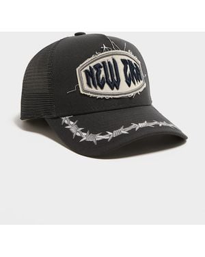 KTZ Casquette Trucker Distressed Patch 9Forty E-Frame - Noir