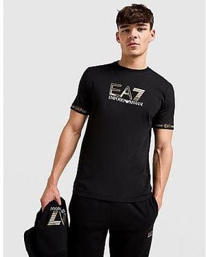 EA7 Tape Large Logo T-shirt - Black