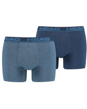 Head Herren Boxershort Basic Boxer 2Er Pack - Blau