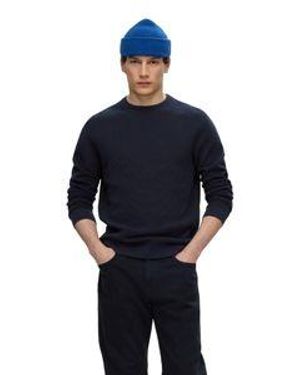 SELECTED Selected Herren Rundhals Pullover Slhross - Blau