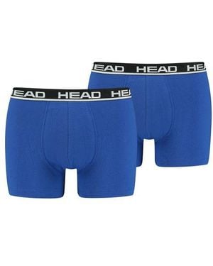 Head Herren Boxershort Basic Boxer 2Er Pack - Blau