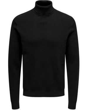 Only & Sons Rollkragen Pullover ONSPHIL - Schwarz