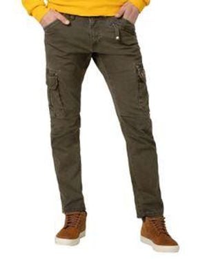 Timezone Herren Cargo Hose Regular Rogertz - Mehrfarbig