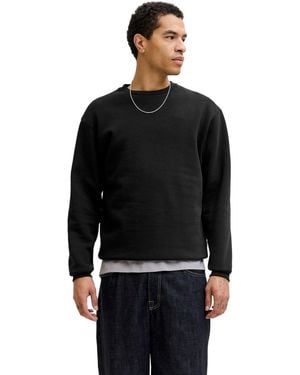 Jack & Jones Herren Sweatshirt Jjebradley Sweat Crew - Schwarz
