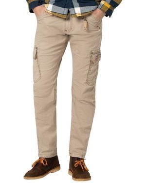 Timezone Herren Cargo Hose Regular Rogertz - Natur