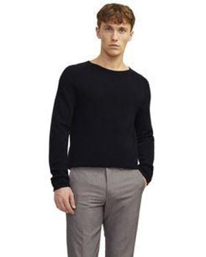 Jack & Jones Herren Sweater Pullover Mit Rundhals Ausschnitt Jjehill - Blau