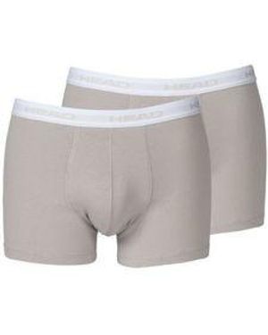 Head Herren Boxershort Basic Boxer 2Er Pack - Schwarz