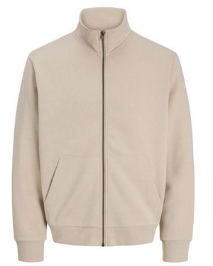 Jack & Jones Herren Sweatjacke Jjebradley Sweat Zip Hn - Natur