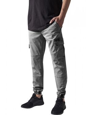 Urban Classics Herren Sweatpants Washed Cargo Twill - Grau