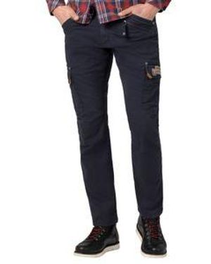 Timezone Herren Cargo Hose Regular Rogertz - Blau