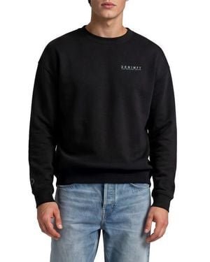DENIMFY Pullover Herren Oversize Fit Mit Druck Dfkeno - Schwarz