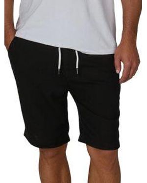Riverso Leinen Shorts Herren Sommer Regular Fit Rivoliver - Schwarz