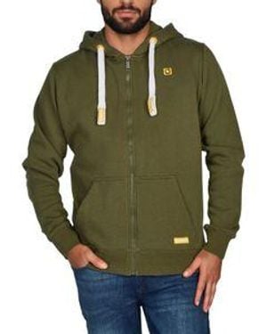 Riverso Sweatjacke Herren Mit Kapuze Reißverschluss Regular Fit Rivnoah - Grün