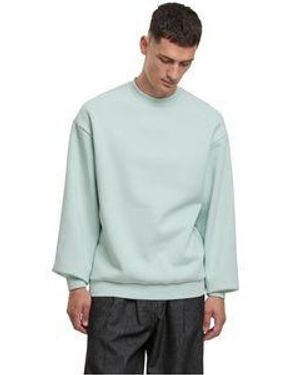 Urban Classics Herren Sweatshirt Fluffy - Grün