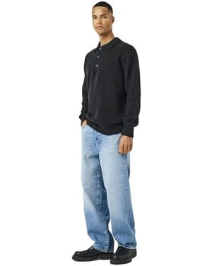 Only & Sons Herren Pullover Onsdale Rlx Ls Polo Knit - Blau